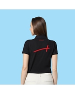 VeroModa Plain Polo Women's T-Shirt- Black SW